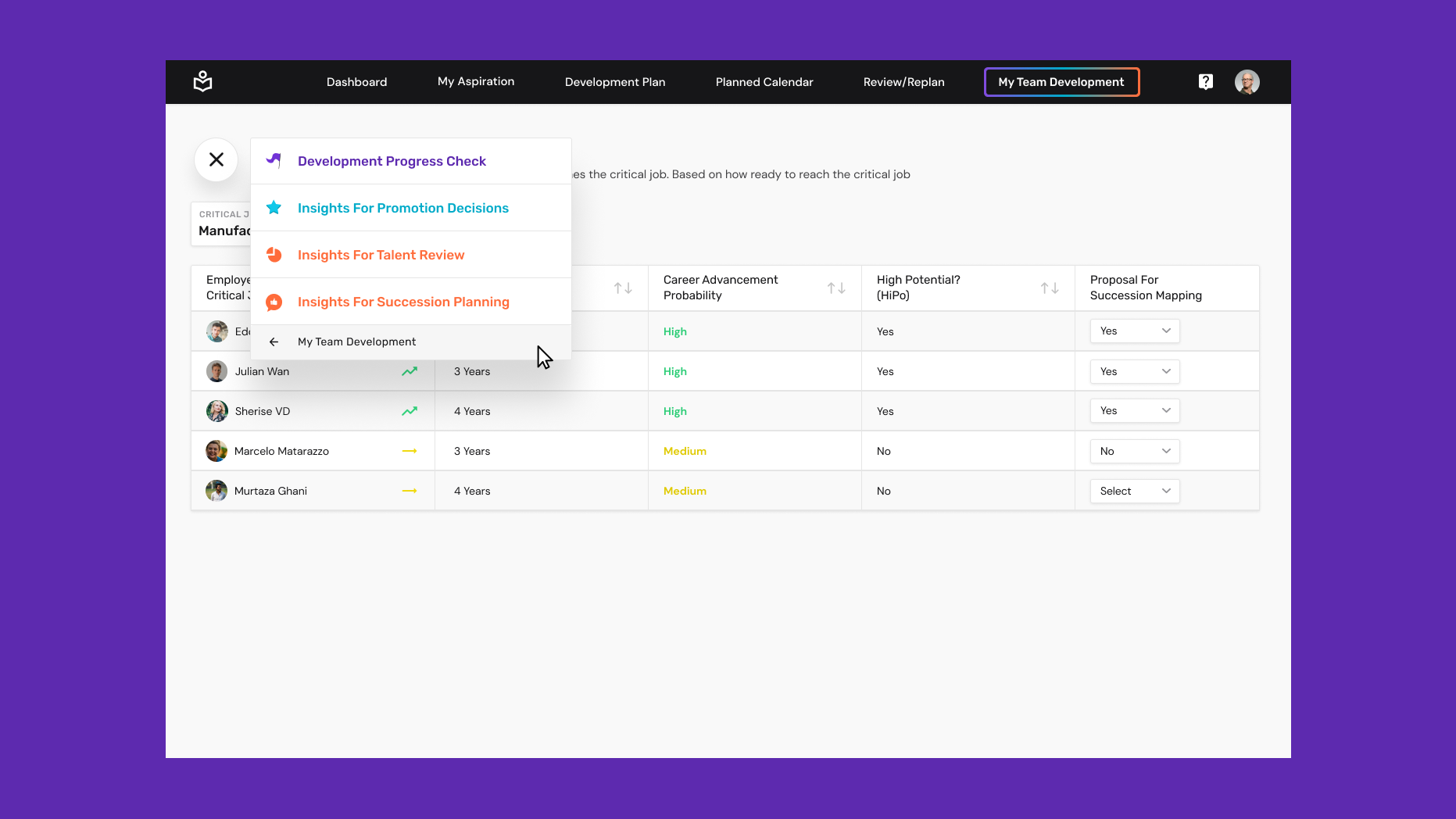 Career Development & Talent Management Portal