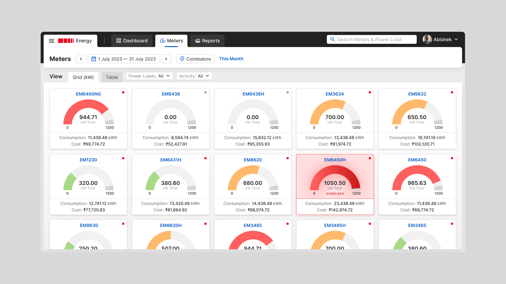 Energy Management App