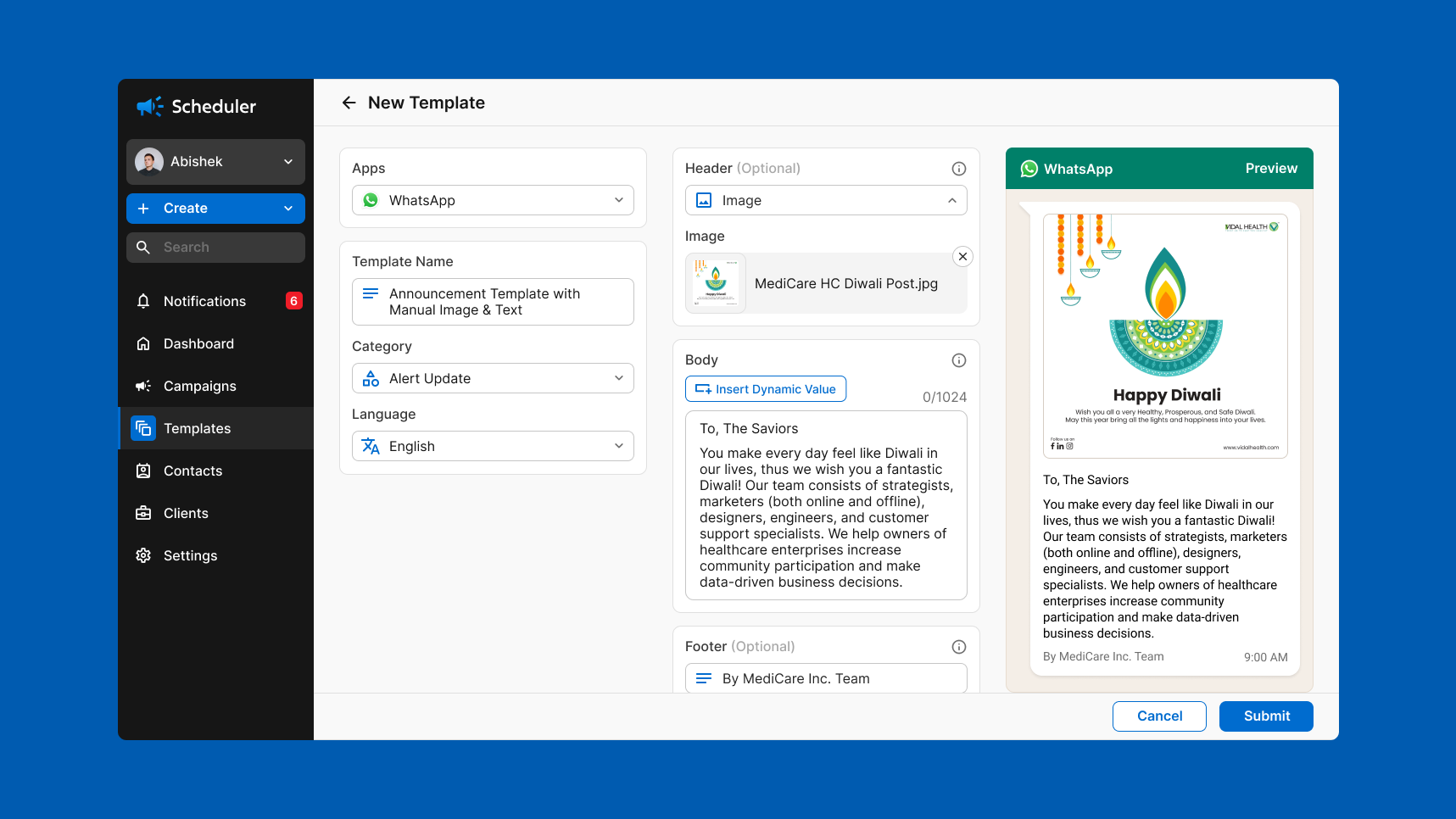 WhatsApp Bulk Message Scheduler